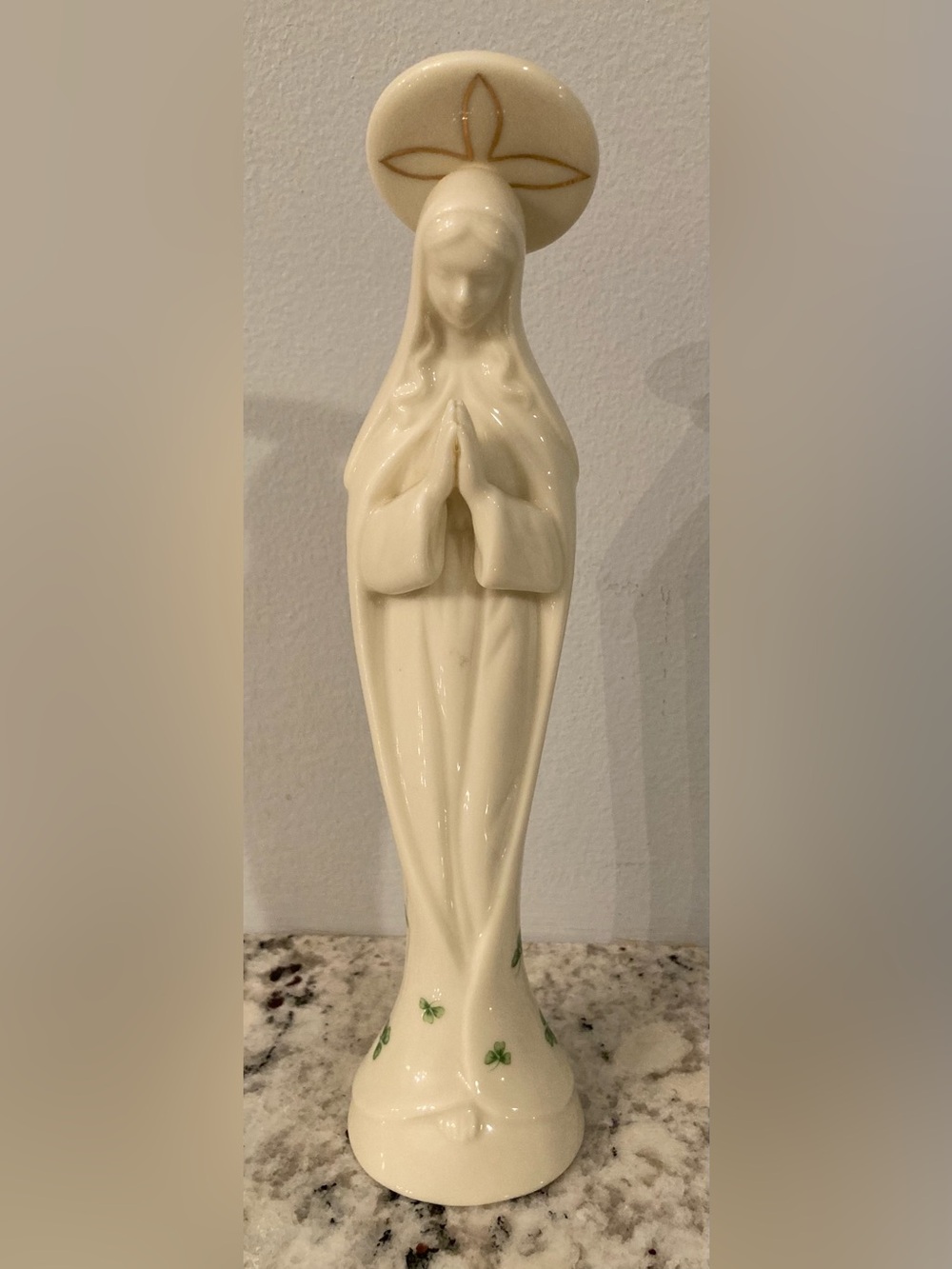 Vtg 1996 Lefton Hand Painted Porcelain Praying Virgin Mary